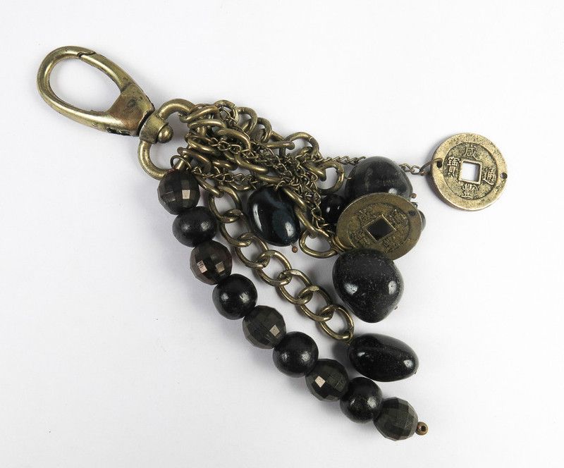 Harp Metal Beaded Dangling Charm