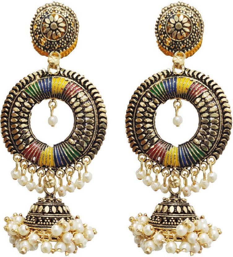 Earring Jhumki FASHIONABLE MULTI COLOR Alloy Drops & Danglers, Jhumki Earring