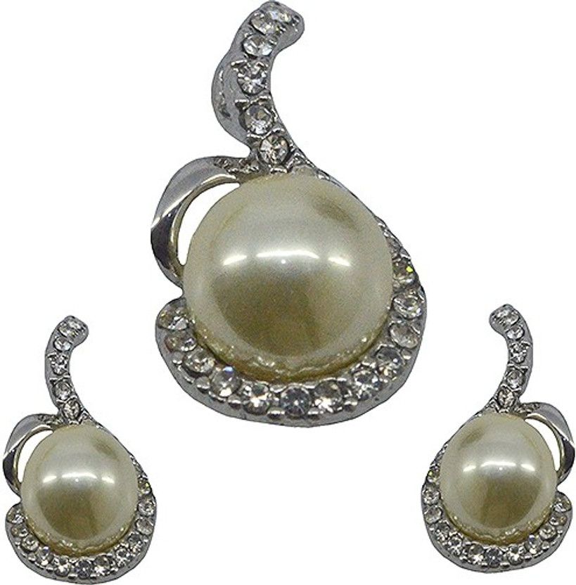 Copper White Jewel Set  (Pack of 1)