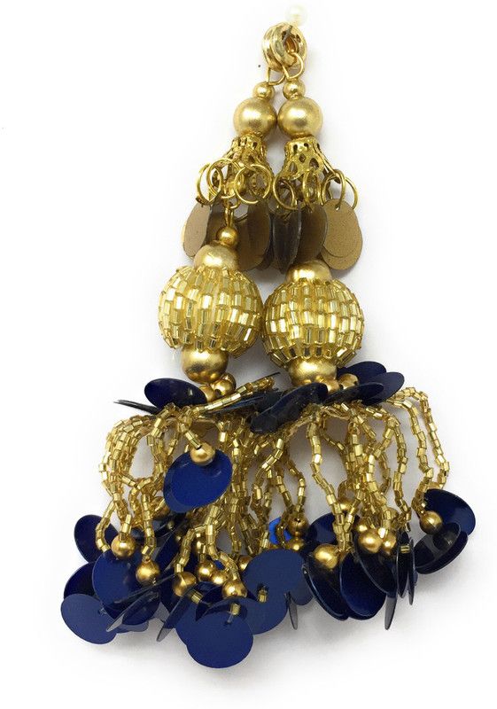 Inhika Heavy Gold Lehenga Latkan Brooch  (Gold)
