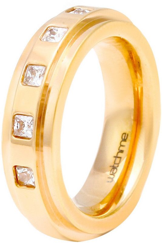 Celestial Finger Bands Alloy Cubic Zirconia Gold Plated Ring