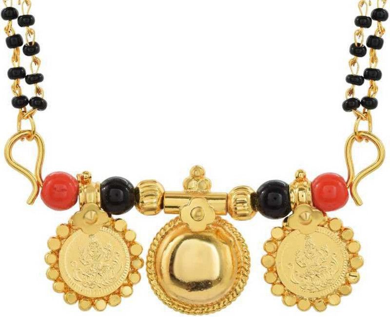 Women's Designer Gold-Plated Short Mangalsutra Brass Mangalsutra