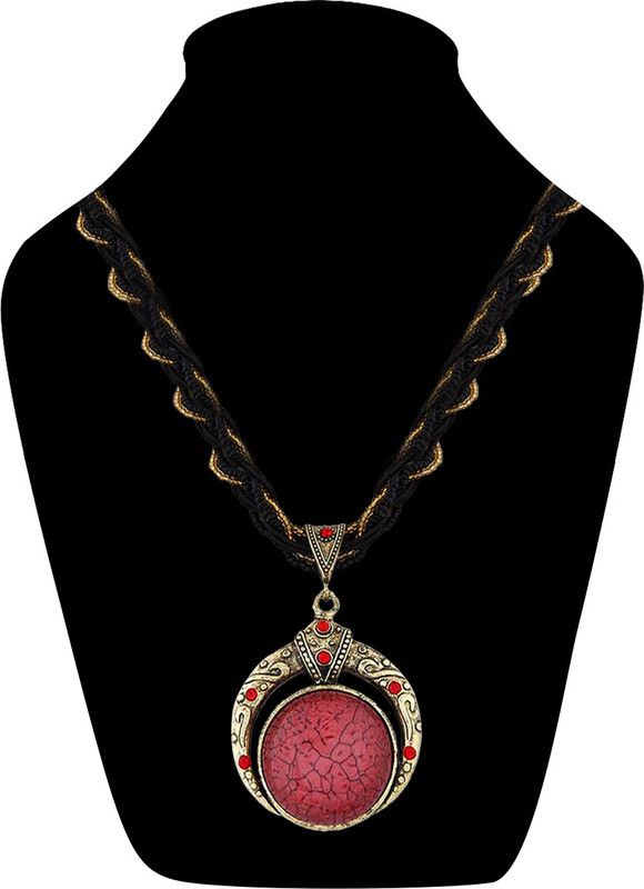Retro Style Beads Pendant Necklace Plastic, Alloy Necklace