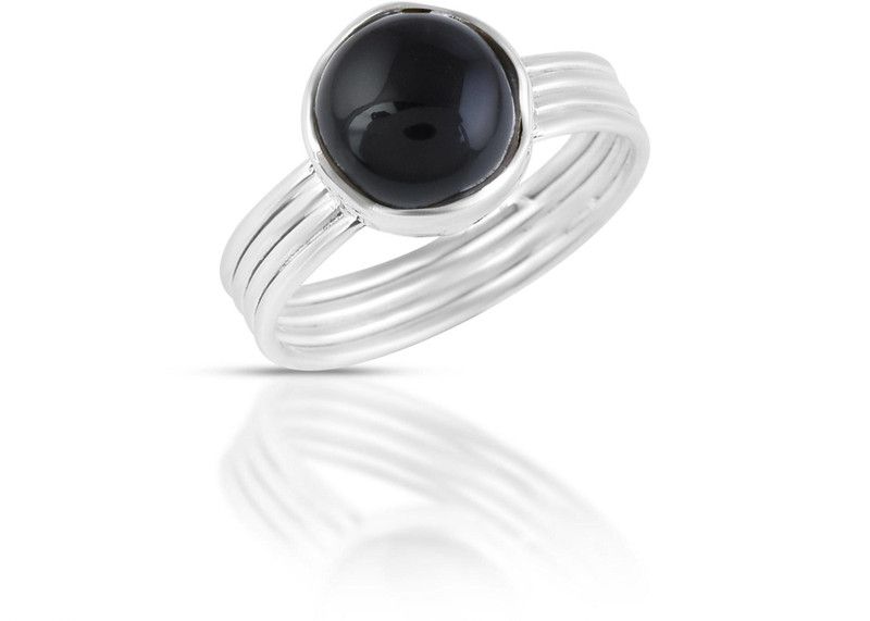 Black Onyx Gemstone 925 Sterling Silver Handmade Cocktail Ring Engagement Wedding Anniversary Jewelry For Her Silver Onyx Silver Plated Ring