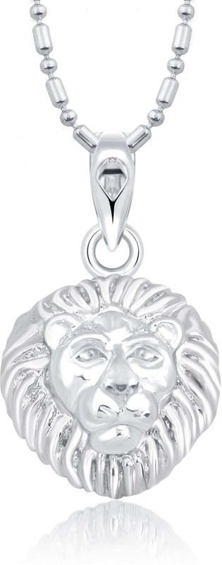 Zodiac sign LEO (Simha Rashi) Rhodium Alloy Pendant