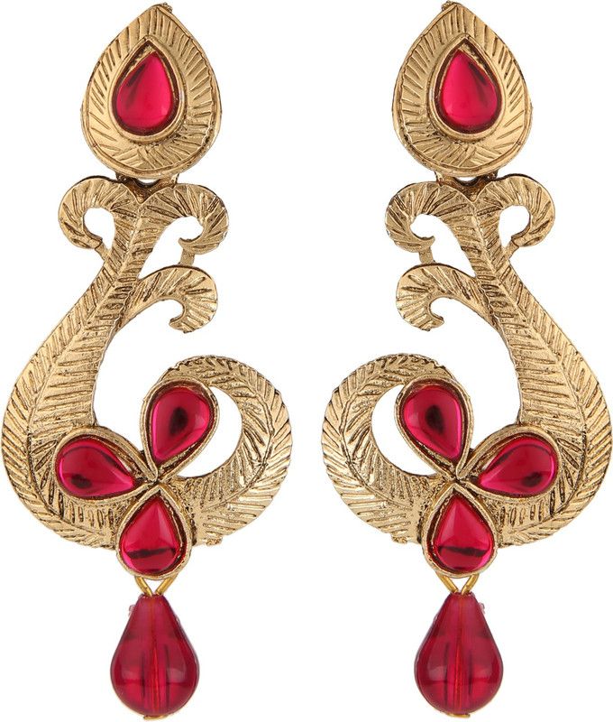Ethnic Crystal Alloy Drops & Danglers