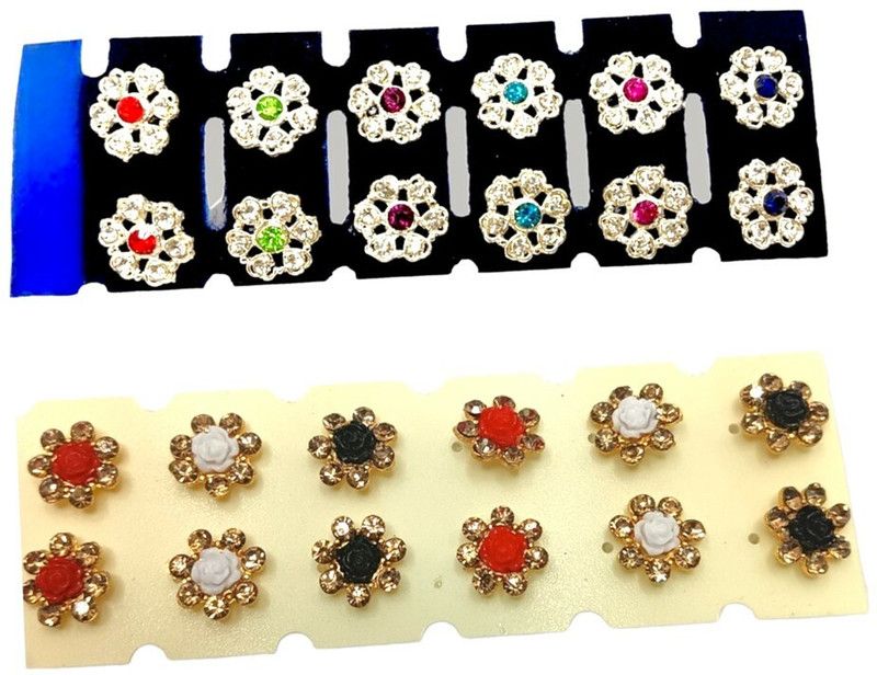 12 Pair,s Unique Stud Tops Earring Beads Brass Stud Earring, Earring Set
