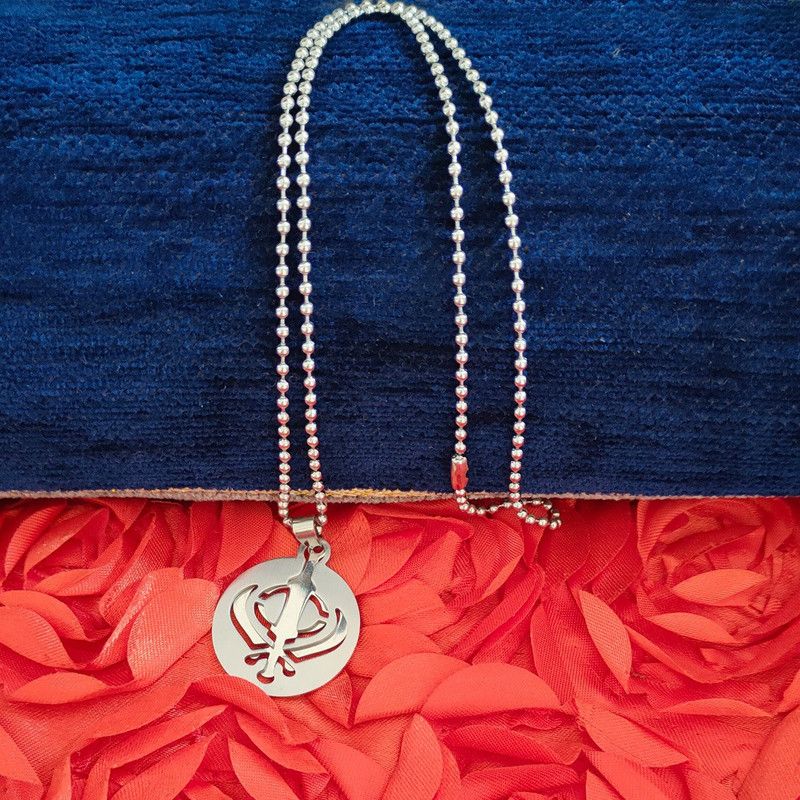 Sikkh Pujabi Sardhar Khanda Locket ShivpnRel72 Sterling Silver Stainless Steel