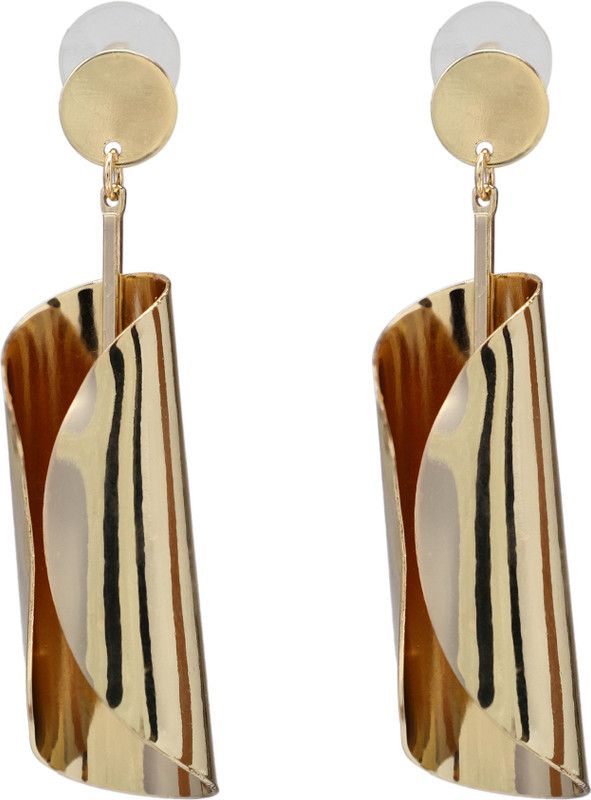 GOLD TWISTED Metal Earring Set