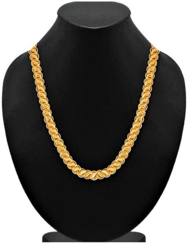 Minprice® High Quality Gold Plated 1cm Thick Kohali Necklace Chain Gold-plated Plated Alloy Chain