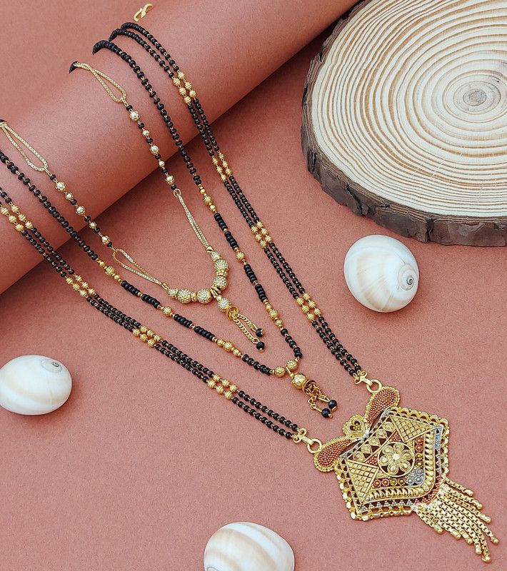 3 combo of Mg-SPY Alloy Mangalsutra