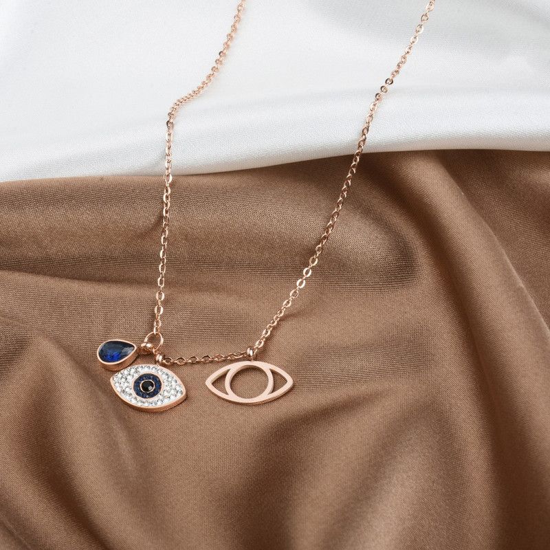 Diamond Gold-plated Plated Stainless Steel Necklace