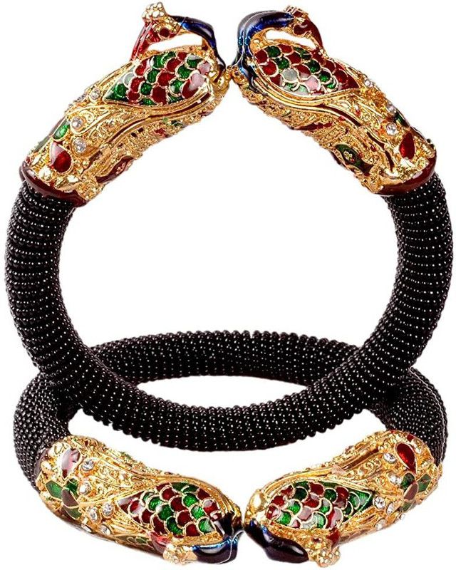 Mother of Pearl, Dori, Plastic, Alloy Zircon Gold-plated Bracelet  (Pack of 2)
