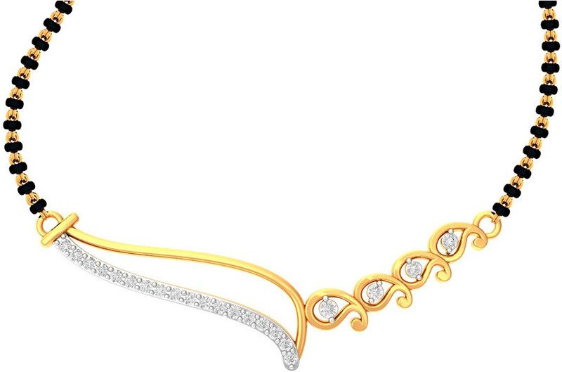 Zeya 22K (916) Plaid Tanmaniya Yellow Gold Necklace For Women 22kt Yellow Gold Pendant