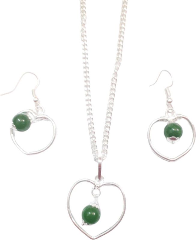 Brass, Stone Green Jewel Set  (Pack of 1)