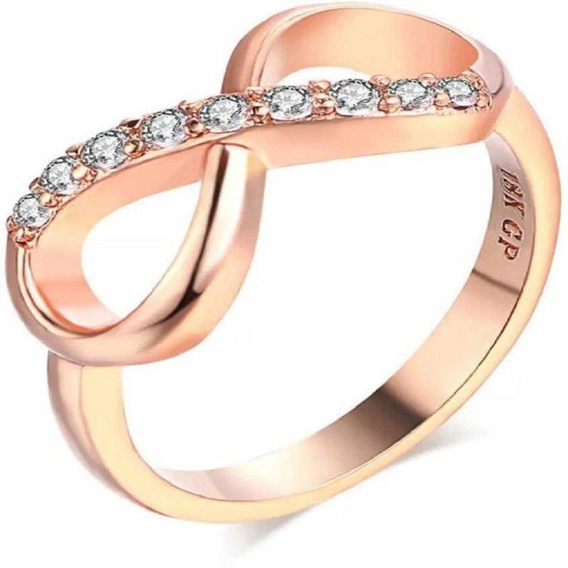 Love Adjustable Rings rose gold Swarovski Zirconia Sterling Silver Plated Ring Alloy Swarovski Zirconia Gold Plated Ring