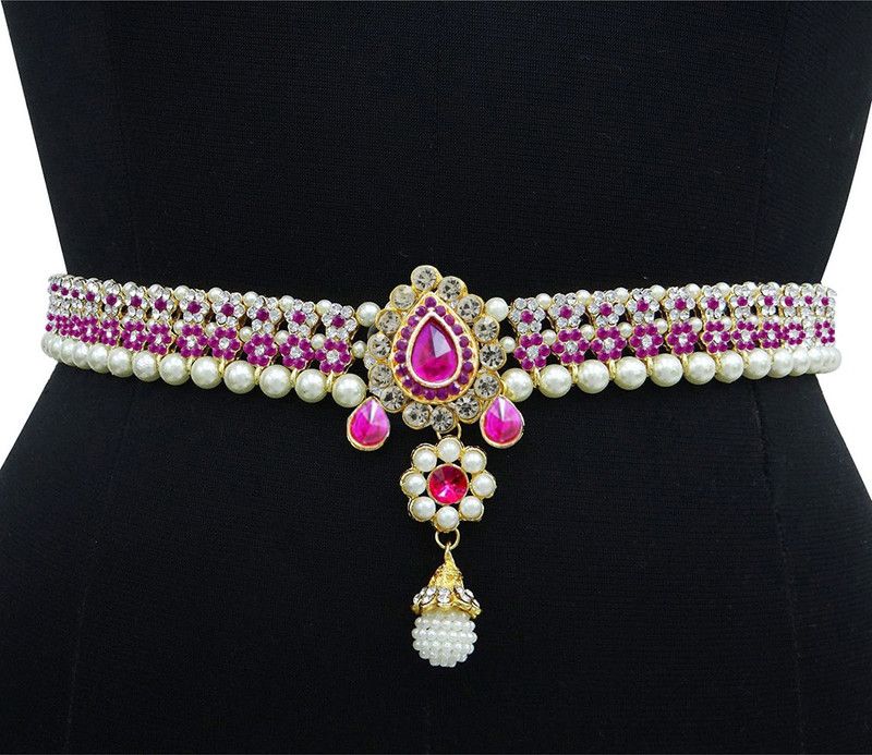 S_KBF-MltiColor Brass Pink Kamarband