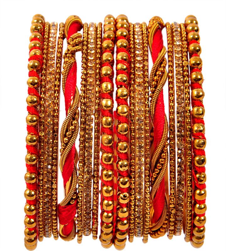 Metal Bangle Set  (Pack of 18)