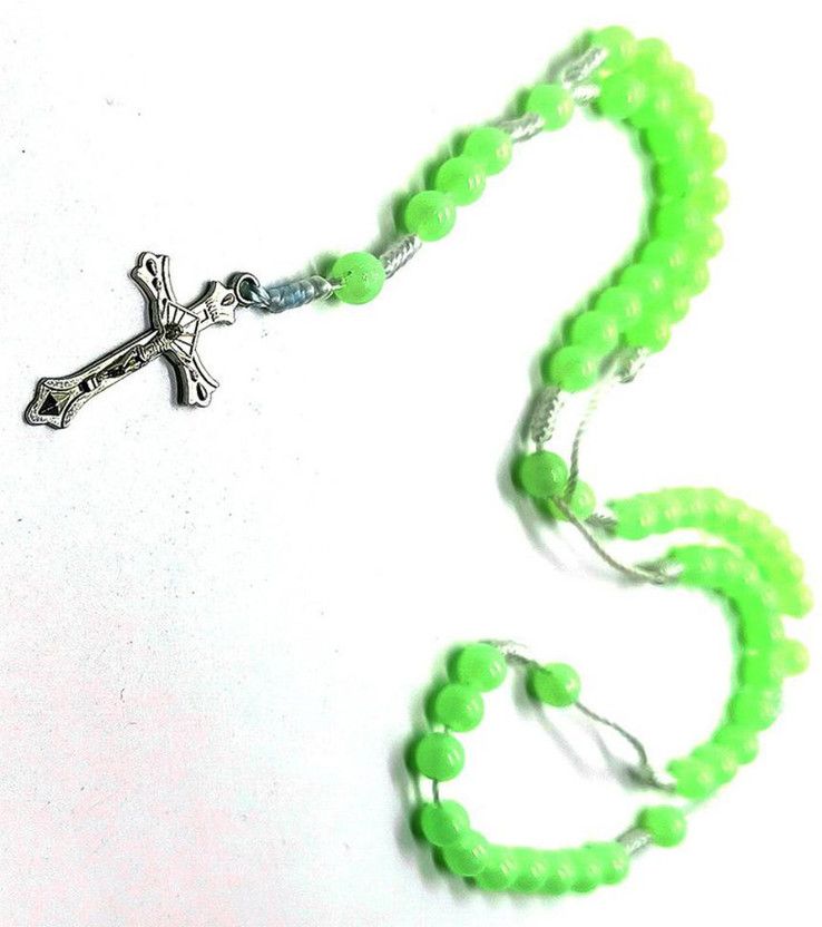 Jesus Cross Radium Pendent Religious Jewellery Chain for Christmas Gift RL236 Sterling Silver Stainless Steel Pendant
