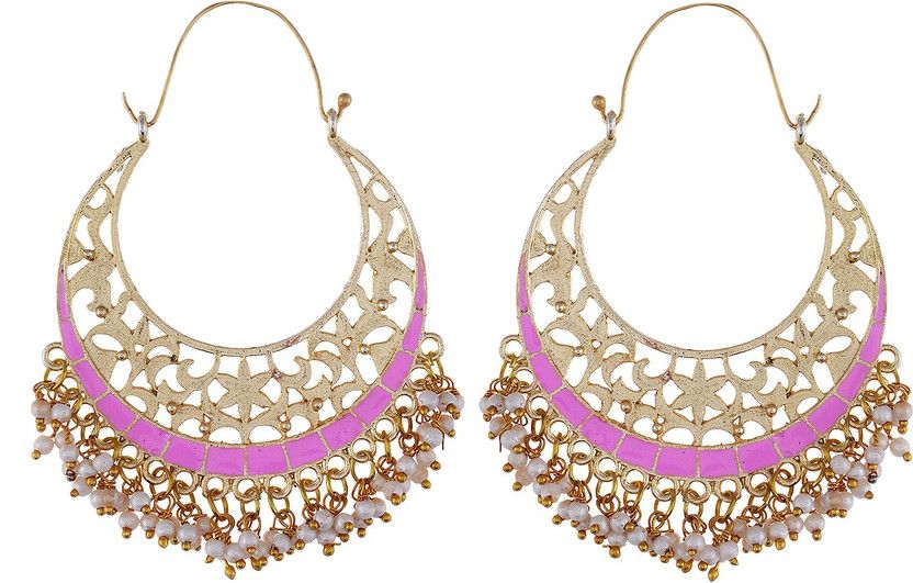 Exclusive Stones Studded Chandbalis For Girls And Womens Alloy Chandbali Earring