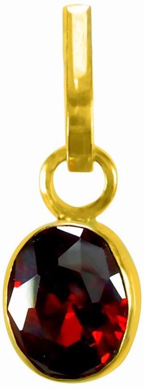 5.25 Ratti 5 Dhaatu Garnet Sterling Silver, Metal, Alloy Pendant