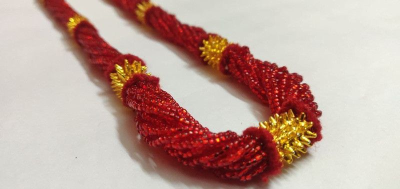 9gedi Beads, Crystal Brass Necklace
