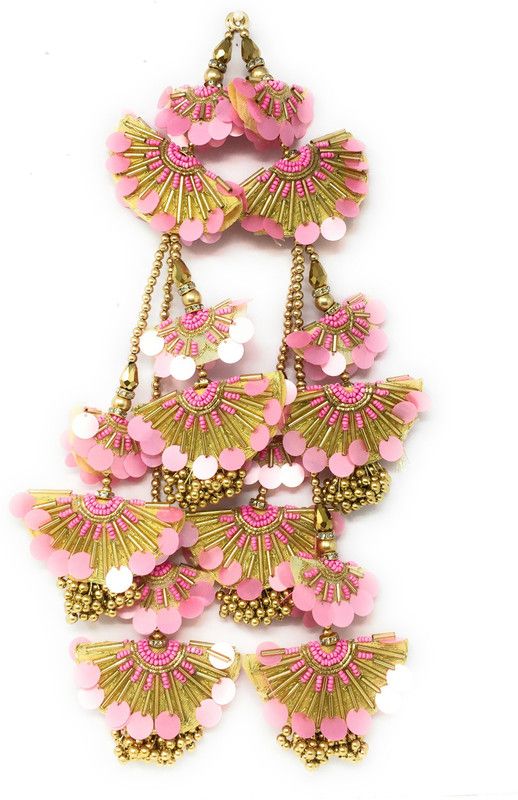 Inhika Heavy Lehenga Latkan Brooch  (Pink)