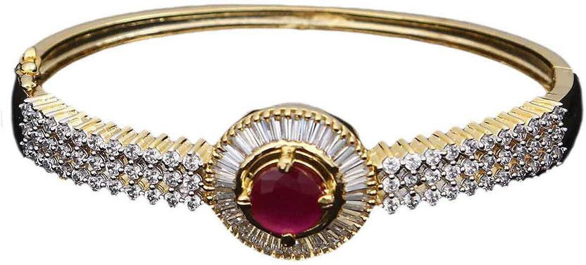 Copper Cubic Zirconia Gold-plated Bracelet