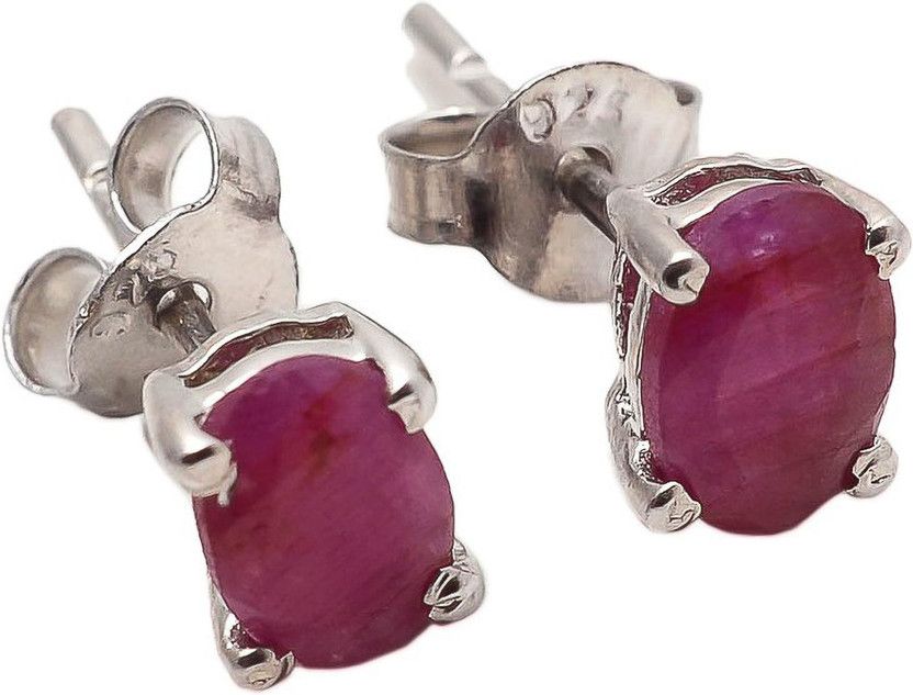 626 Ruby Sterling Silver Drops & Danglers