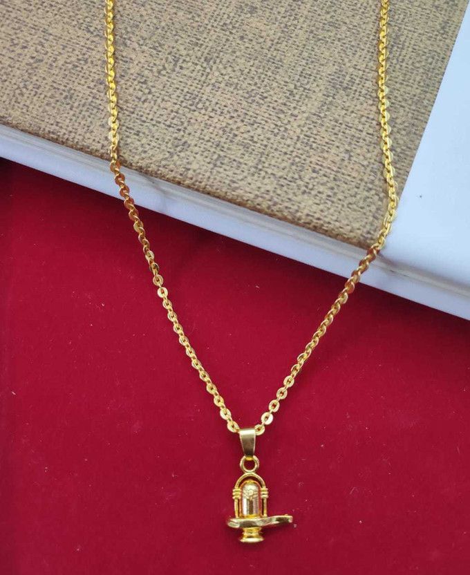 Fli ShivLinga Gold-plated Plated Brass Chain