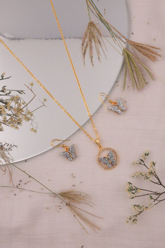 Acrylic Jewel Set  (Gold)