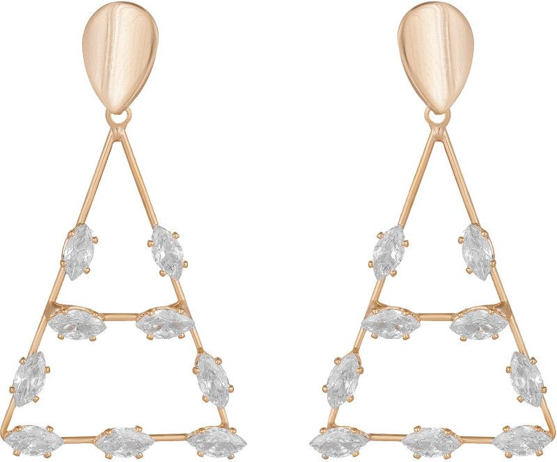 Trendy Stylish Latest Design Crystal Alloy Drops & Danglers