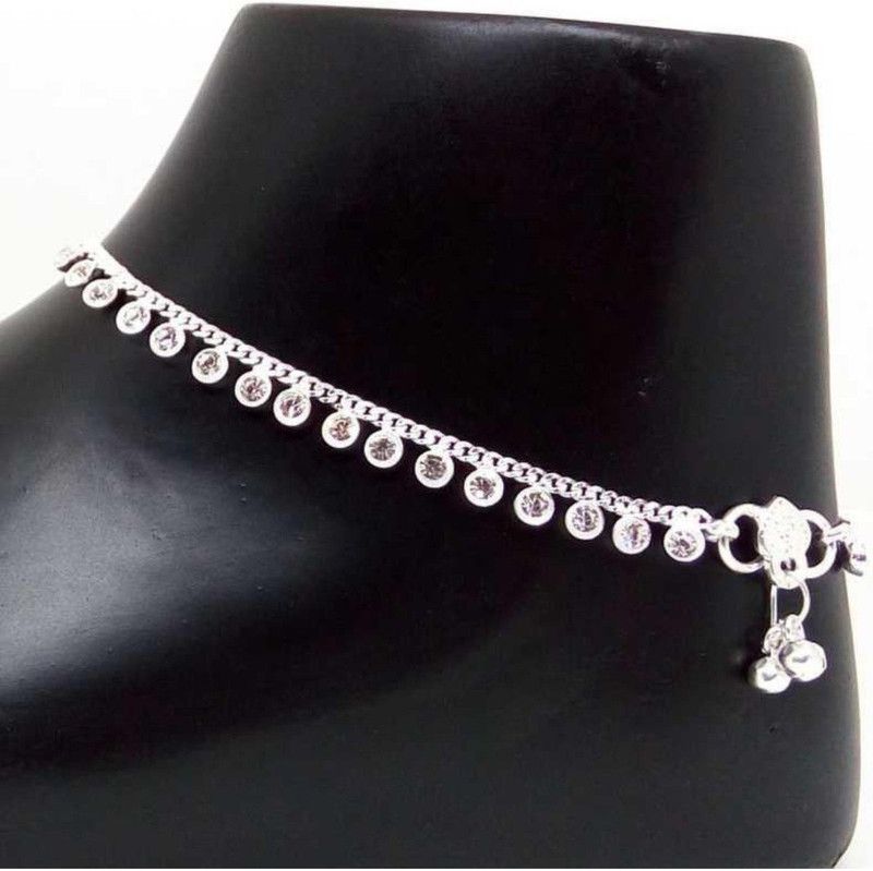 yuvaan crystal Anklet for girls & women.,.... Stainless Steel Anklet  (Pack of 2)