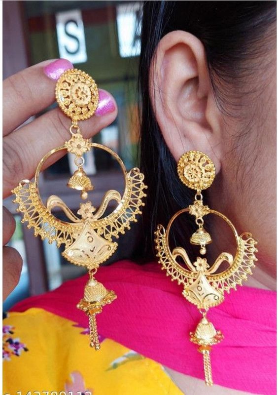 Earring jhumki Brass Chandbali Earring