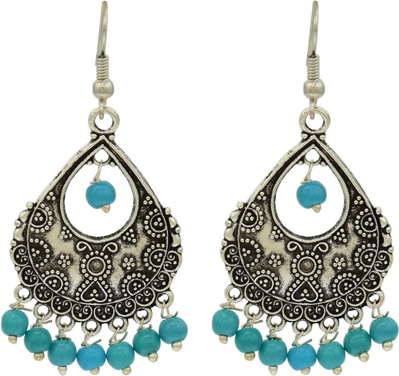 Designer Trendy Stylish Oxidised German Silver Drops & Danglers