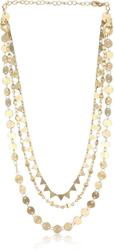 Lavish Rhodium Plated Alloy Necklace