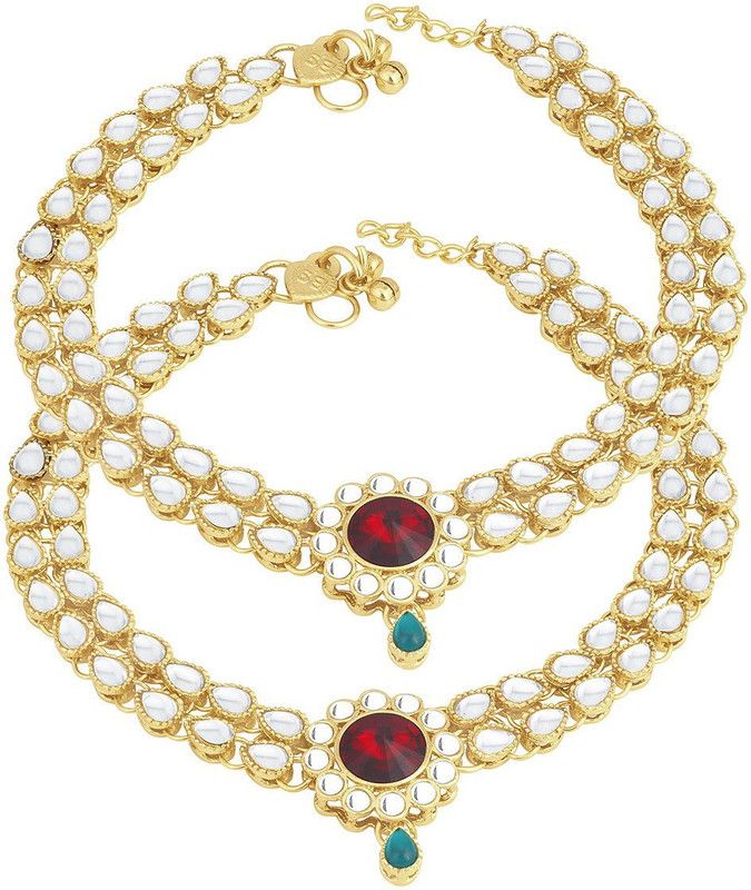 Sukkhi Alloy Anklet  (Pack of 2)