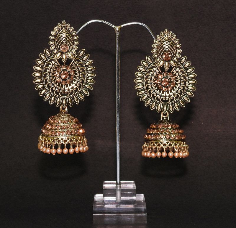 OXIDESED GOLDEN EARRINGS Alloy Earring Set