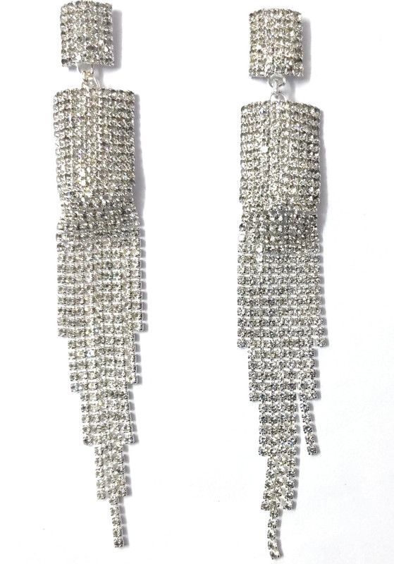 Crystals long dangler Crystal, Swarovski Crystal Alloy Drops & Danglers