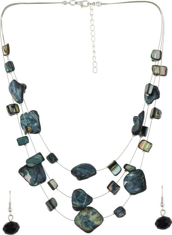 Alloy Grey Jewel Set  (Pack of 1)