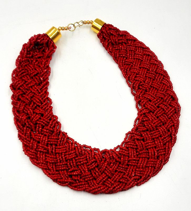 Just In Jewellery Traditional Ethnic Trendy Fashion Trendy Neklace Grey Beaded Alloy