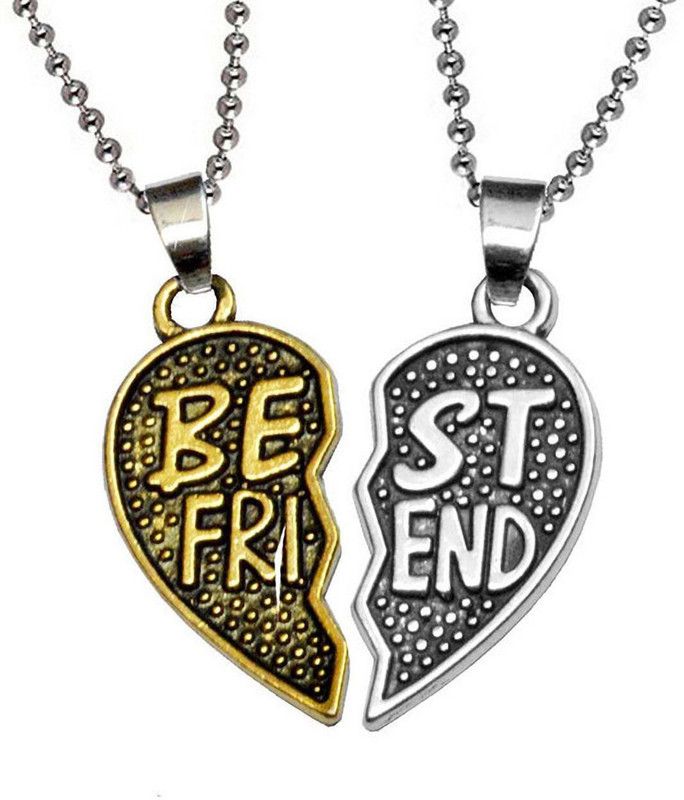 Black Silver Stainless Steel Pendant Set