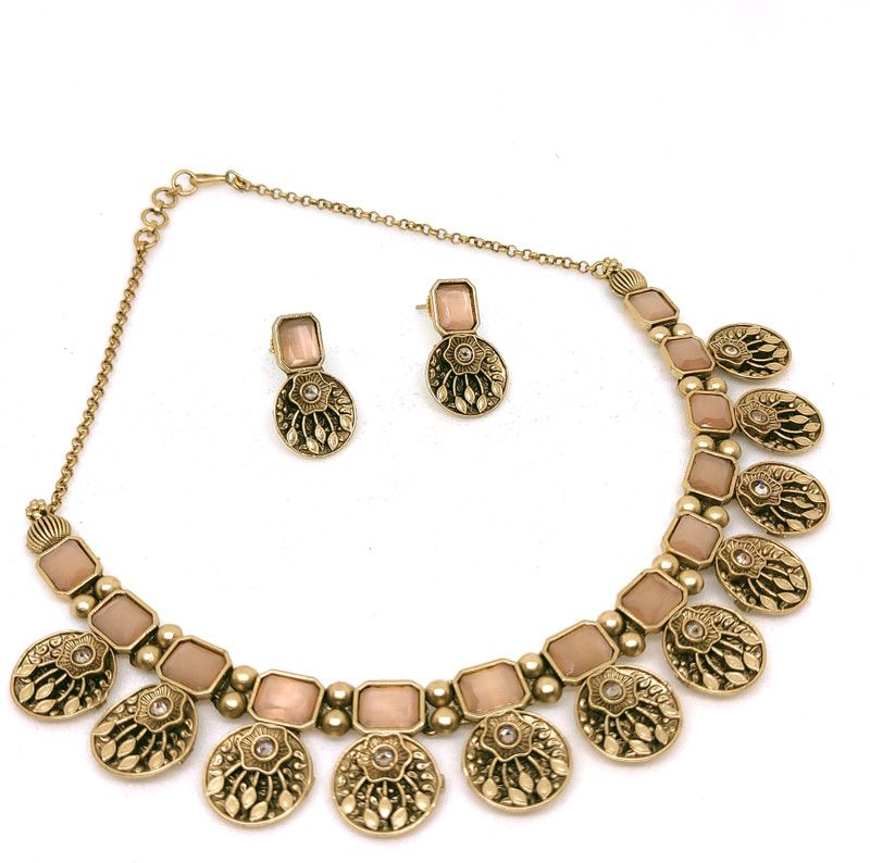 Copper Gold-plated Gold, Rose Gold Jewel Set  (Pack of 1)