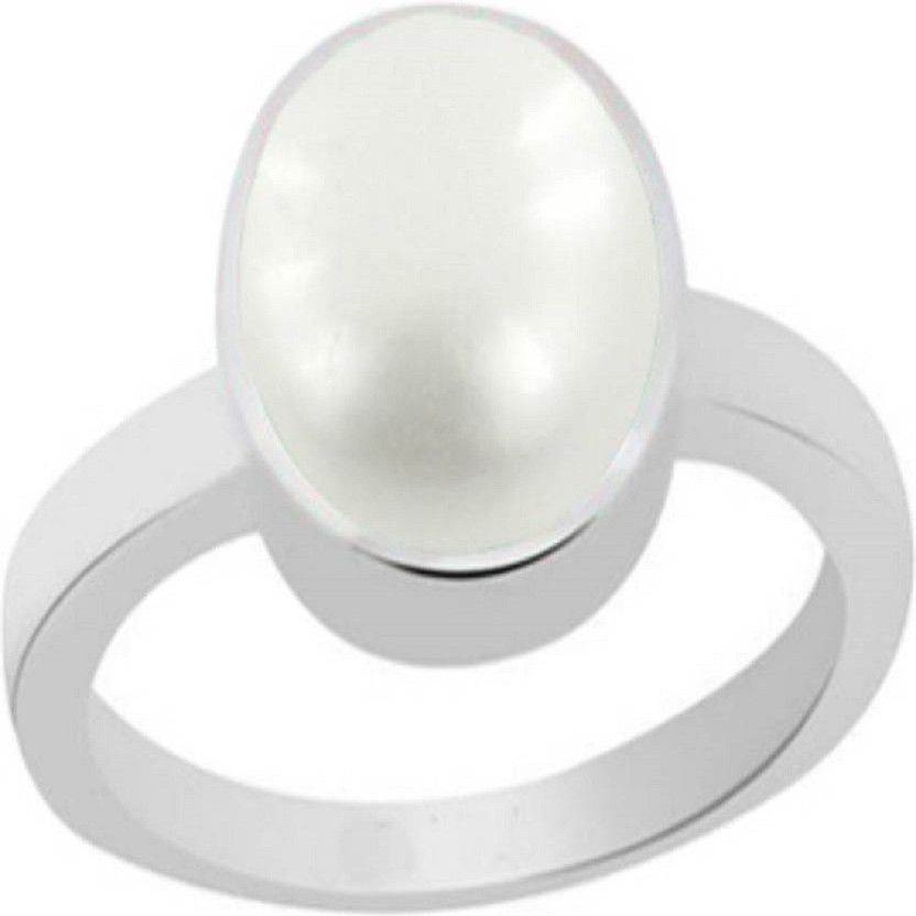 Certified Moti Metal Pearl Ring