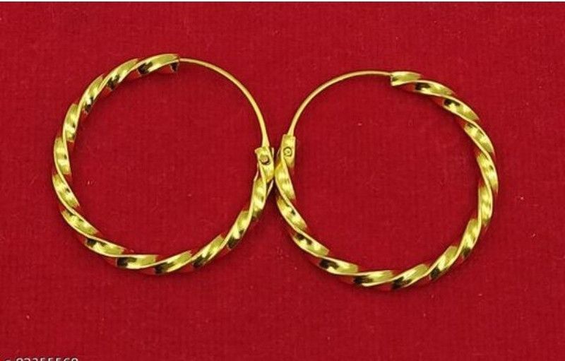 352 Brass Hoop Earring