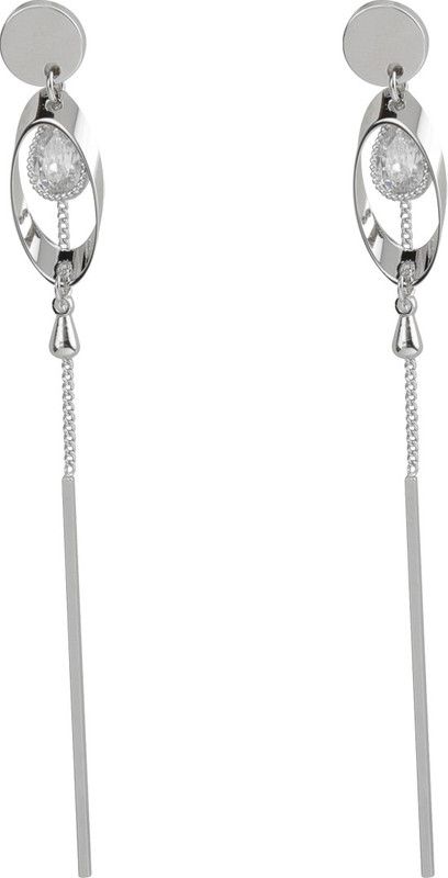Graceful Silver Party Wear Fancy Dangler Stick For Girls And Women Alloy Drops & Danglers