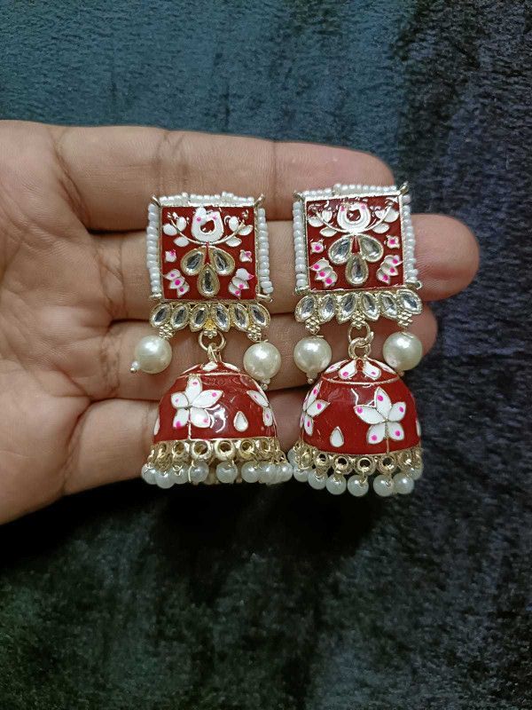 1558 JHUMKI EARRING Alloy Jhumki Earring