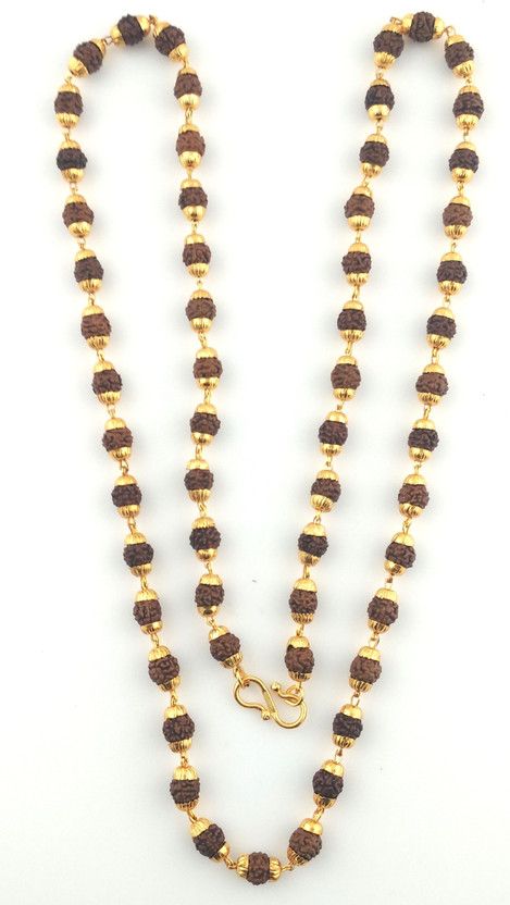 rudraksh mala Gold-plated Plated Brass Chain