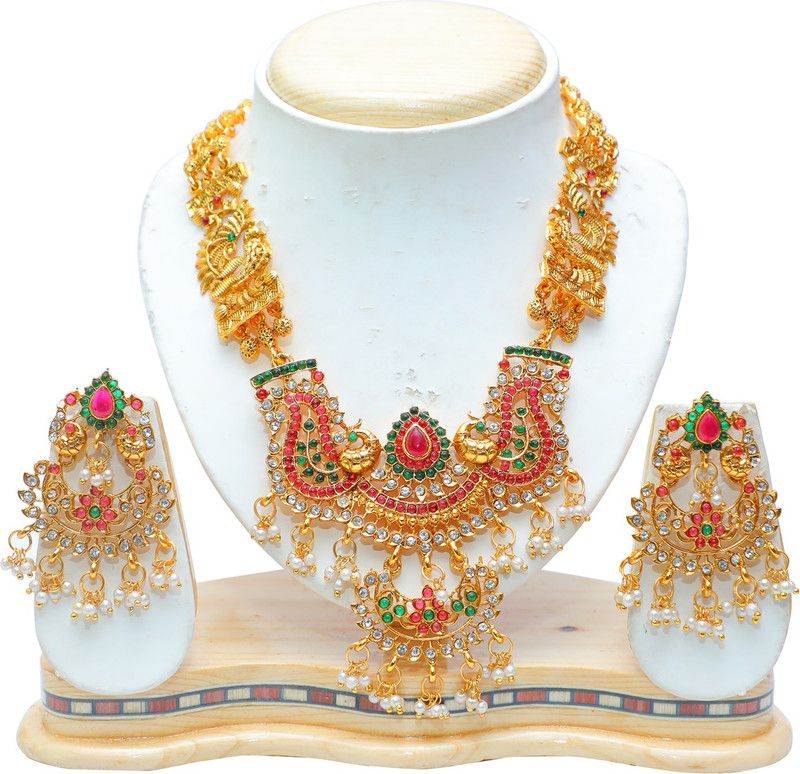 Alloy Jewel Set  (Multicolor)
