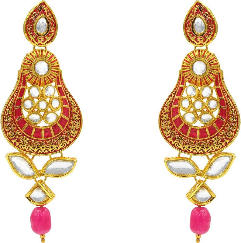 MeenaKari Kundan Alloy Drops & Danglers